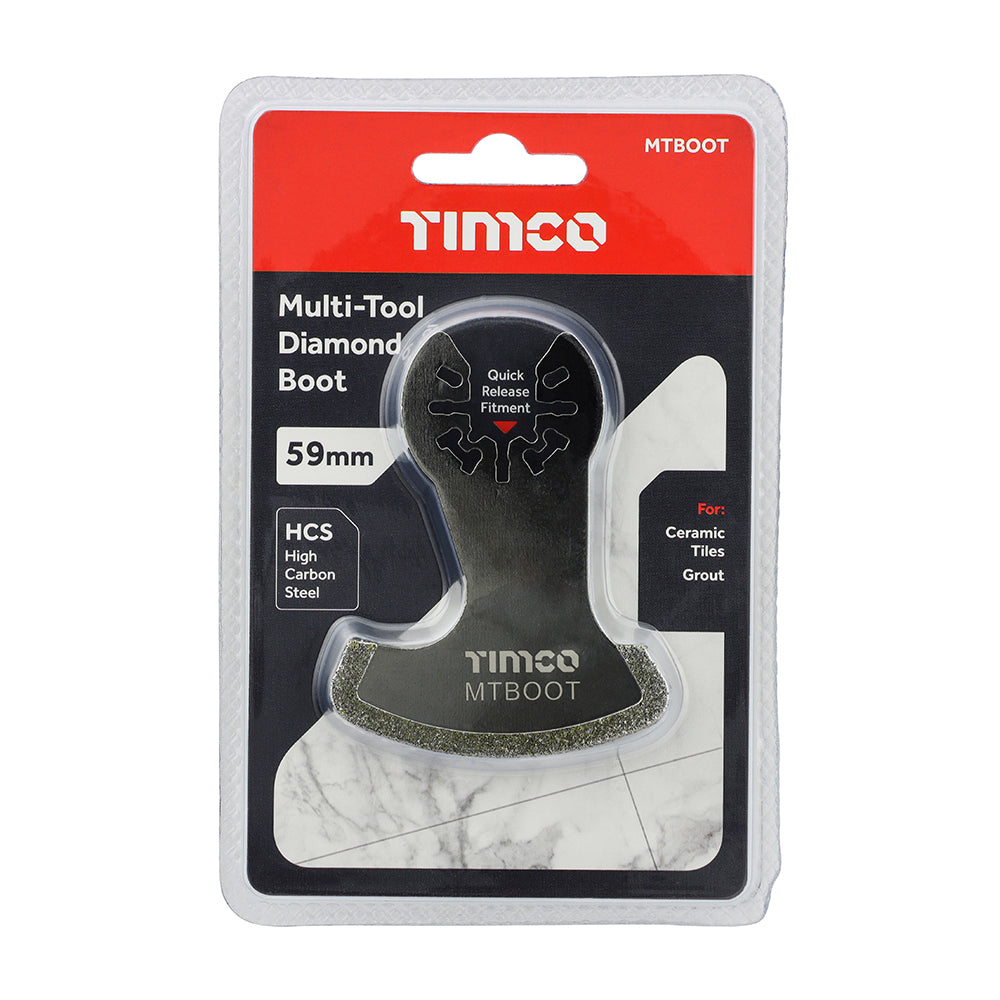 This is an image showing TIMCO Multi-Tool Boot Blade - Diamond Boot - 59mm - 1 Each Blister Pack available from T.H Wiggans Ironmongery in Kendal, quick delivery at discounted prices.