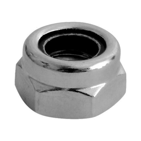 This is an image showing TIMCO Nylon Nuts - Type T - A2 Stainless Steel - M10 - 10 Pieces Bag available from T.H Wiggans Ironmongery in Kendal, quick delivery at discounted prices.