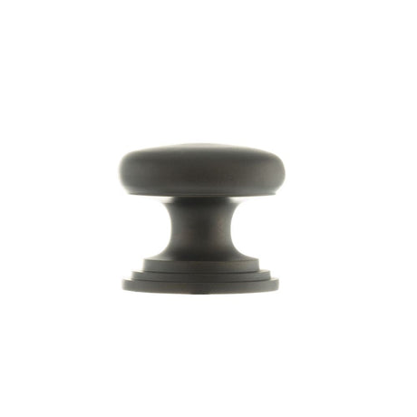 This is an image of Old English Lincoln Solid Brass Cabinet Knob 32mm Concealed Fix - Urban Dark Br available to order from T.H Wiggans Architectural Ironmongery in Kendal.