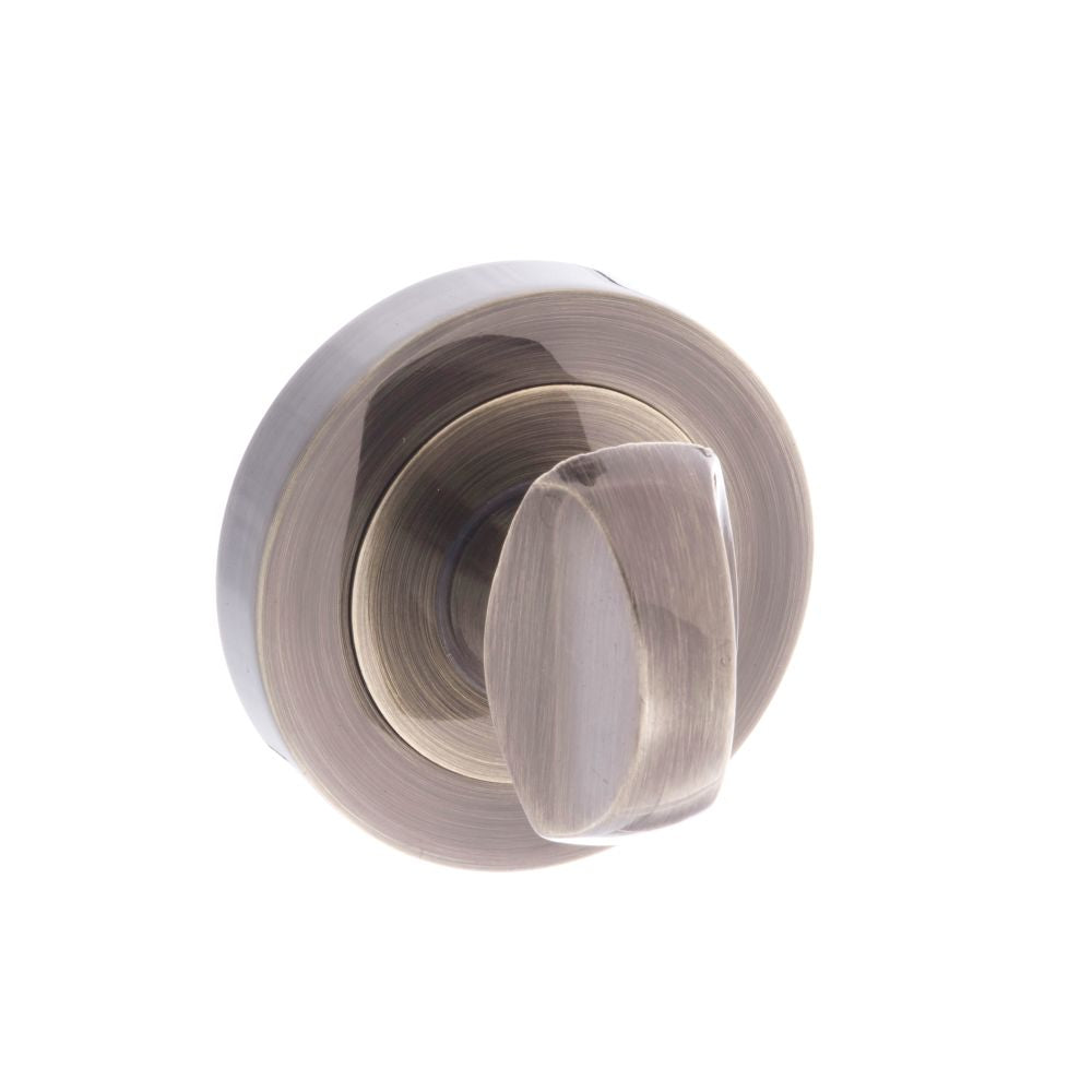 This is an image of Old English WC Turn and Release - Antique Brass available to order from T.H Wiggans Architectural Ironmongery in Kendal, quick delivery and discounted prices.