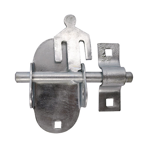 This is an image showing TIMCO Oval Padbolt - Hot Dipped Galvanised - 4" - 1 Each TIMbag available from T.H Wiggans Ironmongery in Kendal, quick delivery at discounted prices.