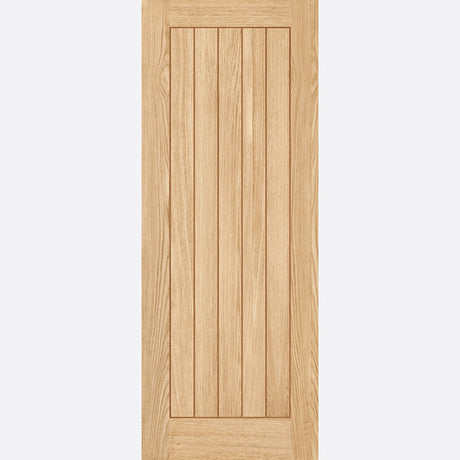 This is an image showing LPD - Belize Pre-finished Oak Doors 457 x 1981 available from T.H Wiggans Ironmongery in Kendal, quick delivery at discounted prices.