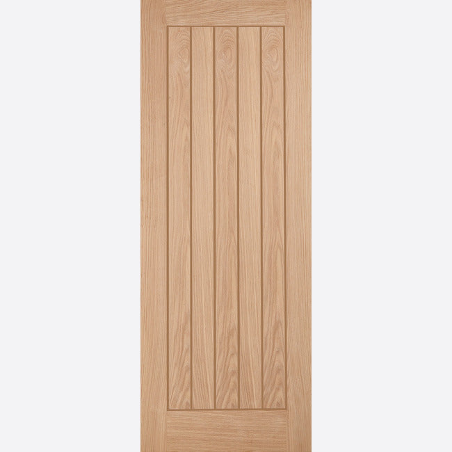 This is an image showing LPD - Belize Unfinished Oak Doors 838 x 1981 FD 30 available from T.H Wiggans Ironmongery in Kendal, quick delivery at discounted prices.