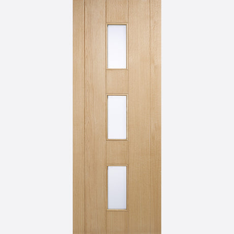 This is an image showing LPD - Copenhagen 3L Unfinished Oak Doors 838 x 1981 available from T.H Wiggans Ironmongery in Kendal, quick delivery at discounted prices.