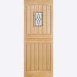 This is an image showing LPD - Cottage Stable 1L Unfinished Oak Doors 762 x 1981 available from T.H Wiggans Ironmongery in Kendal, quick delivery at discounted prices.