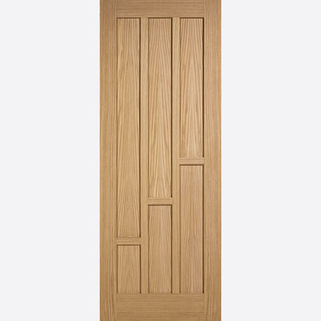 This is an image showing LPD - Coventry Unfinished Oak Doors 838 x 1981 FD 30 available from T.H Wiggans Ironmongery in Kendal, quick delivery at discounted prices.