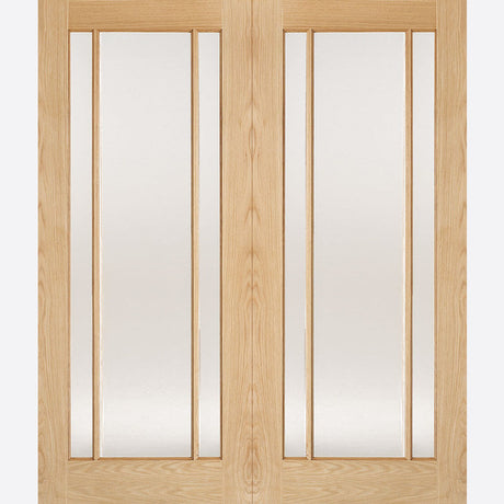 This is an image showing LPD - Lincoln Pairs Unfinished Oak Doors 1372 x 1981 available from T.H Wiggans Ironmongery in Kendal, quick delivery at discounted prices.