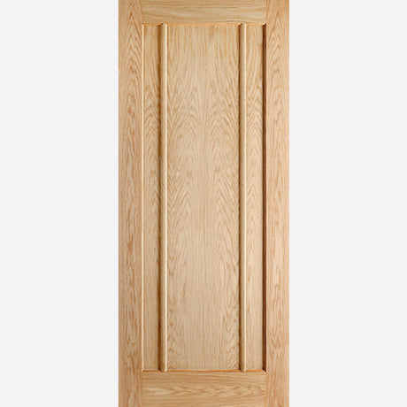 This is an image showing LPD - Lincoln Unfinished Oak Doors 813 x 2032 available from T.H Wiggans Ironmongery in Kendal, quick delivery at discounted prices.