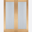 This is an image showing LPD - Mexicano Pair Unfinished Oak Doors 914 x 1981 available from T.H Wiggans Ironmongery in Kendal, quick delivery at discounted prices.