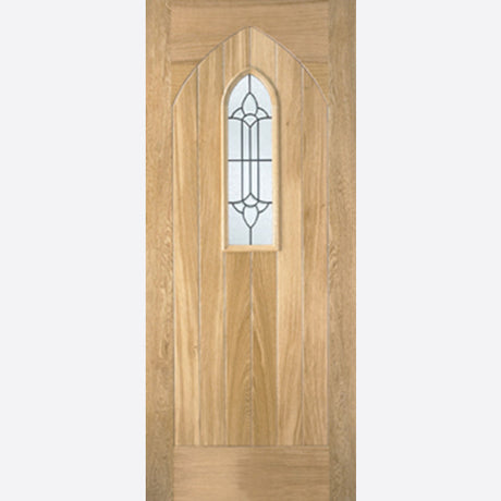 This is an image showing LPD - Westminster Unfinished Oak Doors 762 x 1981 available from T.H Wiggans Ironmongery in Kendal, quick delivery at discounted prices.