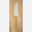 This is an image showing LPD - Westminster Unfinished Oak Doors 762 x 1981 available from T.H Wiggans Ironmongery in Kendal, quick delivery at discounted prices.
