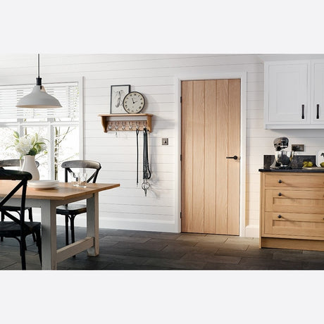 This is an image showing LPD - Wexford Unfinished Oak Doors 686 x 1981 FD 30 available from T.H Wiggans Ironmongery in Kendal, quick delivery at discounted prices.