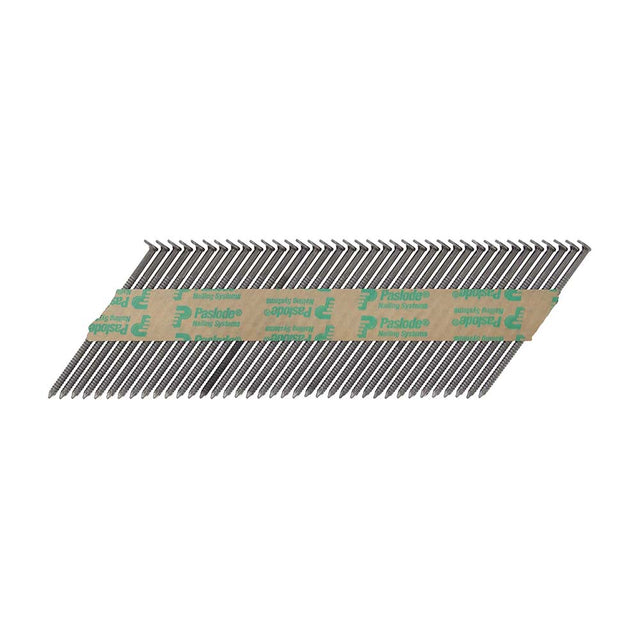 This is an image showing TIMCO Paslode IM360Ci Nails & Fuel Cells Trade Pack - Ring Shank - Bright - 141082 - 3.1 x 90/2CFC - 2200 Pieces Box available from T.H Wiggans Ironmongery in Kendal, quick delivery at discounted prices.