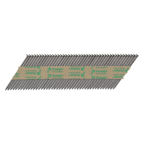 This is an image showing TIMCO Paslode IM350+ Nails & Fuel Cells Trade Pack - Ring Shank - Bright - 141208 - 2.8 x 63/3CFC - 3300 Pieces Box available from T.H Wiggans Ironmongery in Kendal, quick delivery at discounted prices.