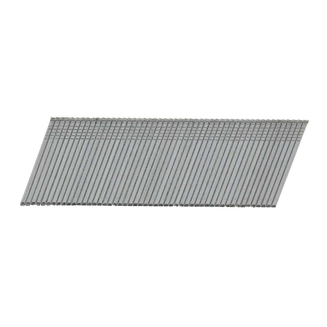 This is an image showing TIMCO Paslode IM65A Brads & Fuel Cells Pack - Angled - Stainless Steel - 300276 - 16g x 32/2BFC - 2000 Pieces Box available from T.H Wiggans Ironmongery in Kendal, quick delivery at discounted prices.