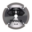 This is an image showing TIMCO PCD Fibre Cement Saw Blade - 160 x 20 x 4T - 1 Each Clamshell available from T.H Wiggans Ironmongery in Kendal, quick delivery at discounted prices.