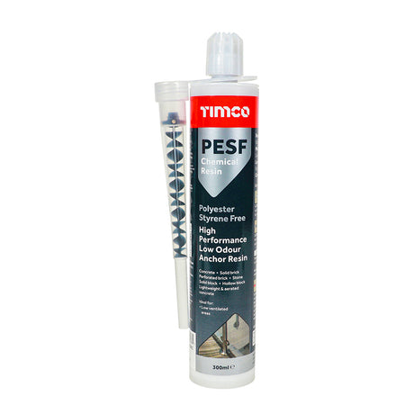 This is an image showing TIMCO PESF Styrene Free Chemical Resin - 300ml - 1 Each Tube available from T.H Wiggans Ironmongery in Kendal, quick delivery at discounted prices.