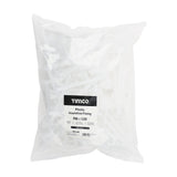 This is an image showing TIMCO Plastic Insulation Fixings - White - 8.0 x 130 - 100 Pieces Bag available from T.H Wiggans Ironmongery in Kendal, quick delivery at discounted prices.