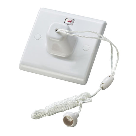 This is an image showing Eurolite Enhance White Plastic Pull Cord - White pl3212 available to order from T.H. Wiggans Ironmongery in Kendal, quick delivery and discounted prices.