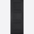 This is an image showing LPD - Antwerp 3P Primed Black Doors 762 x 1981 available from T.H Wiggans Ironmongery in Kendal, quick delivery at discounted prices.