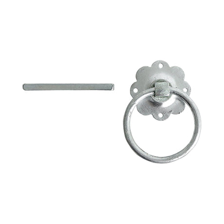 This is an image showing TIMCO Ring Gate Latch - Plain - Hot Dipped Galvanised - 6" - 1 Each TIMbag available from T.H Wiggans Ironmongery in Kendal, quick delivery at discounted prices.