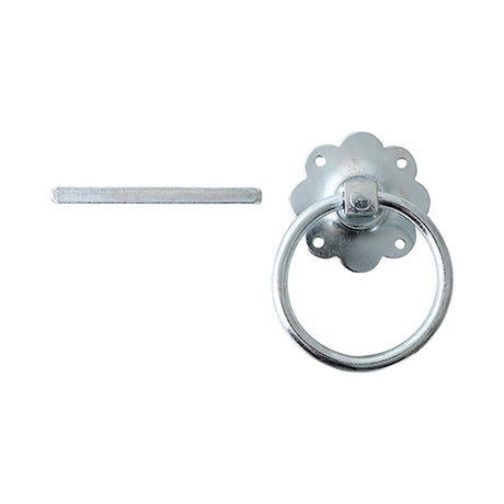 This is an image showing TIMCO Ring Gate Latch - Plain - Zinc - 6" - 1 Each TIMbag available from T.H Wiggans Ironmongery in Kendal, quick delivery at discounted prices.