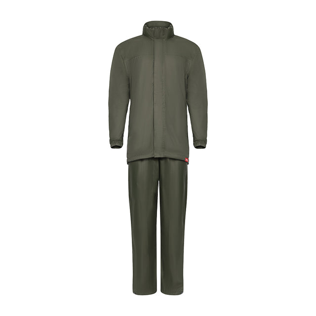 This is an image showing TIMCO Rain Jacket & Trousers - Green - Medium - 1 Each Bag available from T.H Wiggans Ironmongery in Kendal, quick delivery at discounted prices.