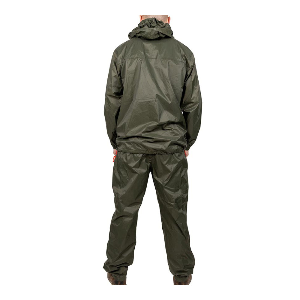 This is an image showing TIMCO Rain Jacket & Trousers - Green - Medium - 1 Each Bag available from T.H Wiggans Ironmongery in Kendal, quick delivery at discounted prices.