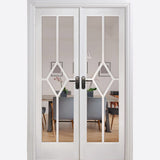 This is an image showing LPD - Reims W4 Primed White Doors 1246 x 2031 available from T.H Wiggans Ironmongery in Kendal, quick delivery at discounted prices.