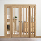 This is an image showing LPD - Lincoln Oak W6 Unfinished Oak Doors 1904 x 2031 available from T.H Wiggans Ironmongery in Kendal, quick delivery at discounted prices.