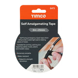 This is an image showing TIMCO Self Amalgamating Tape - 3m x 25mm - 1 Each Blister Pack available from T.H Wiggans Ironmongery in Kendal, quick delivery at discounted prices.