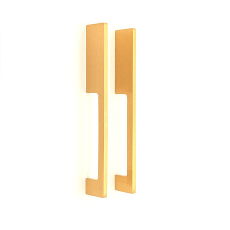 This is an image of Spira Brass - Sleek Bar Handles Satin Brass Small  available to order from T.H Wiggans Architectural Ironmongery in Kendal, quick delivery and discounted prices.