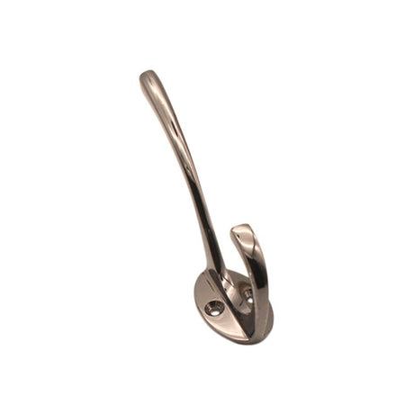 This is an image of Spira Brass - Victorian Coat Hook 87mm Black Nickel available to order from T.H Wiggans Architectural Ironmongery in Kendal, quick delivery and discounted prices.