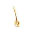 This is an image of Spira Brass - Victorian Coat Hook 115mm Polished Brass available to order from T.H Wiggans Architectural Ironmongery in Kendal, quick delivery and discounted prices.