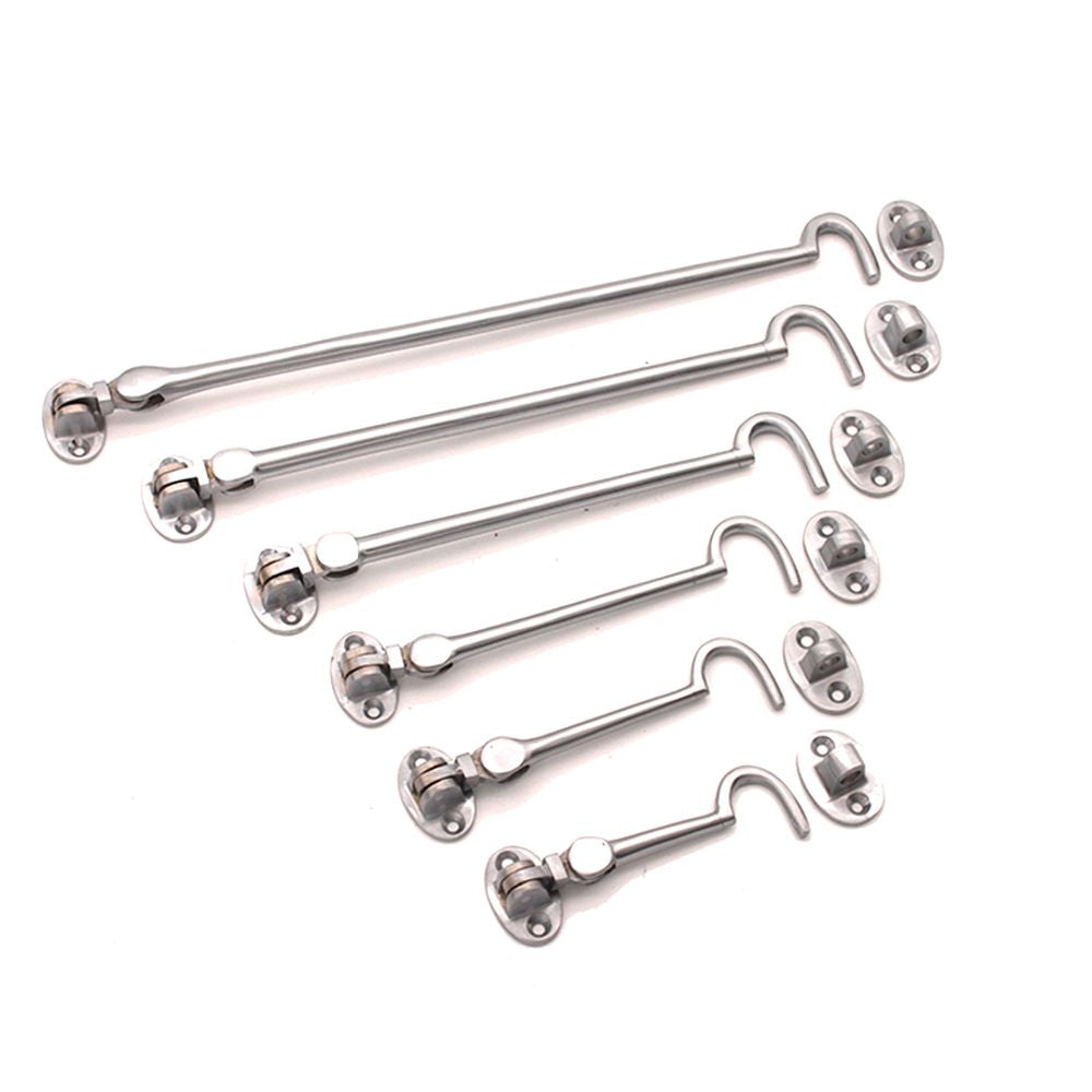 This is an image of Spira Brass - Silent Cabin Hook 6" - 150mm Satin Chrome available to order from T.H Wiggans Architectural Ironmongery in Kendal, quick delivery and discounted prices.