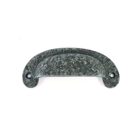 This is an image of Spira Brass - Cup Drawer Pull Pewter  available to order from T.H Wiggans Architectural Ironmongery in Kendal, quick delivery and discounted prices.