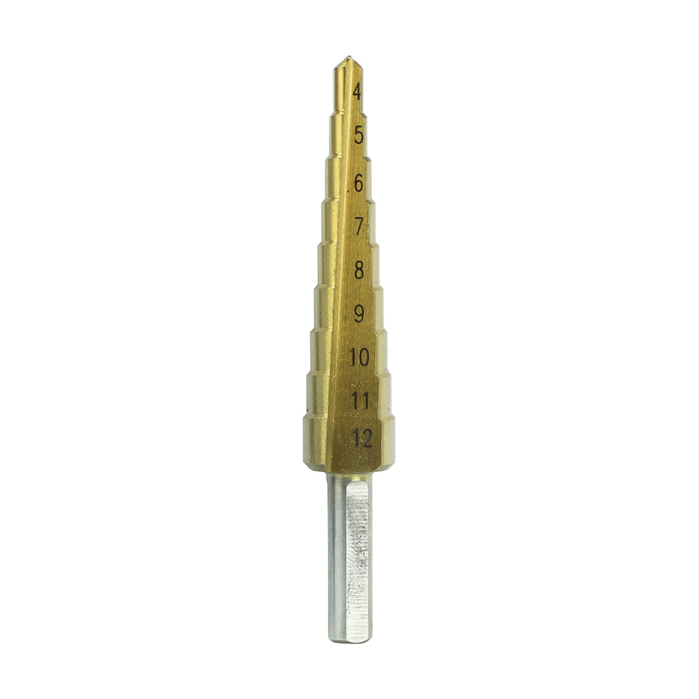 This is an image showing TIMCO Step Drill - 4-12mm - 1 Each Tube available from T.H Wiggans Ironmongery in Kendal, quick delivery at discounted prices.