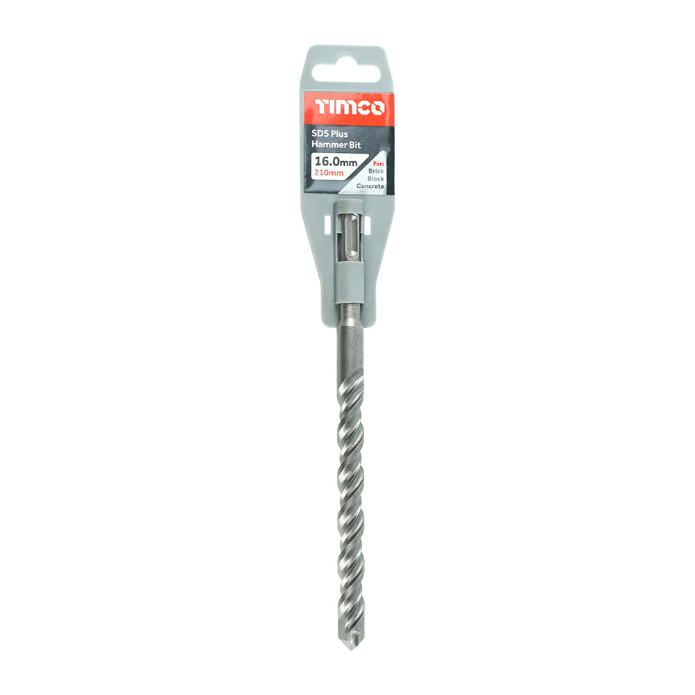 This is an image showing TIMCO SDS Plus Hammer Bit - 16.0 x 210 - 1 Each Clip available from T.H Wiggans Ironmongery in Kendal, quick delivery at discounted prices.
