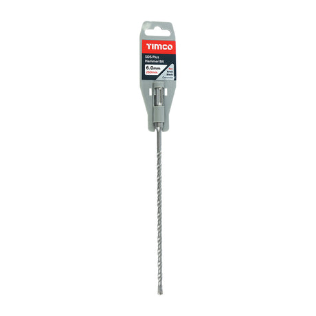 This is an image showing TIMCO SDS Plus Hammer Bit - 6.0 x 260 - 1 Each Clip available from T.H Wiggans Ironmongery in Kendal, quick delivery at discounted prices.