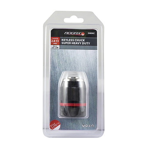 This is an image showing TIMCO Super Heavy Duty Chuck - 1/2" - 1 Each Blister Pack available from T.H Wiggans Ironmongery in Kendal, quick delivery at discounted prices.