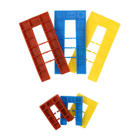 This is an image showing TIMCO Assorted Horseshoe Shims - 1.0, 3.0, 5.0, 6.0mm - 100 Pieces Bag available from T.H Wiggans Ironmongery in Kendal, quick delivery at discounted prices.