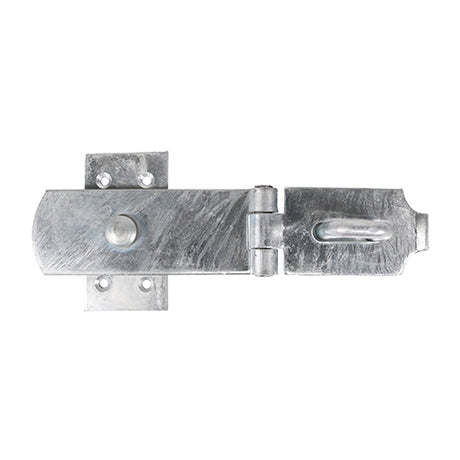 This is an image showing TIMCO Swivel Pattern Hasp & Staple - Heavy Duty - Hot Dipped Galvanised - 8" - 1 Each Plain Bag available from T.H Wiggans Ironmongery in Kendal, quick delivery at discounted prices.