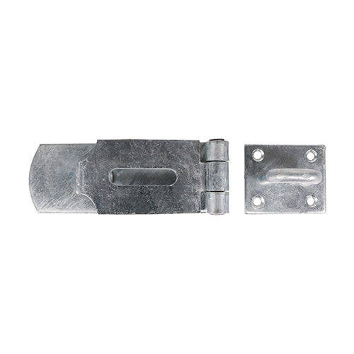 This is an image showing TIMCO Swivel Pattern Hasp & Staple - Heavy Duty - Hot Dipped Galvanised - 8" - 1 Each Plain Bag available from T.H Wiggans Ironmongery in Kendal, quick delivery at discounted prices.