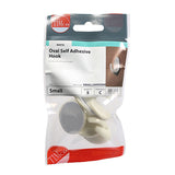 This is an image showing TIMCO Oval Self-Adhesive Hooks - Small - 37.5 x 28.0 - 5 Pieces TIMpac available from T.H Wiggans Ironmongery in Kendal, quick delivery at discounted prices.