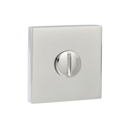 This is an image of Senza Pari WC Turn and Release *for use with ADBCE* on Flush Square Rose - Polis available to order from Trade Door Handles.