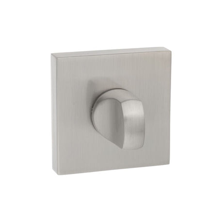 This is an image of Senza Pari WC Turn and Release *for use with ADBCE* on Flush Square Rose - Satin available to order from T.H Wiggans Architectural Ironmongery in Kendal, quick delivery and discounted prices.