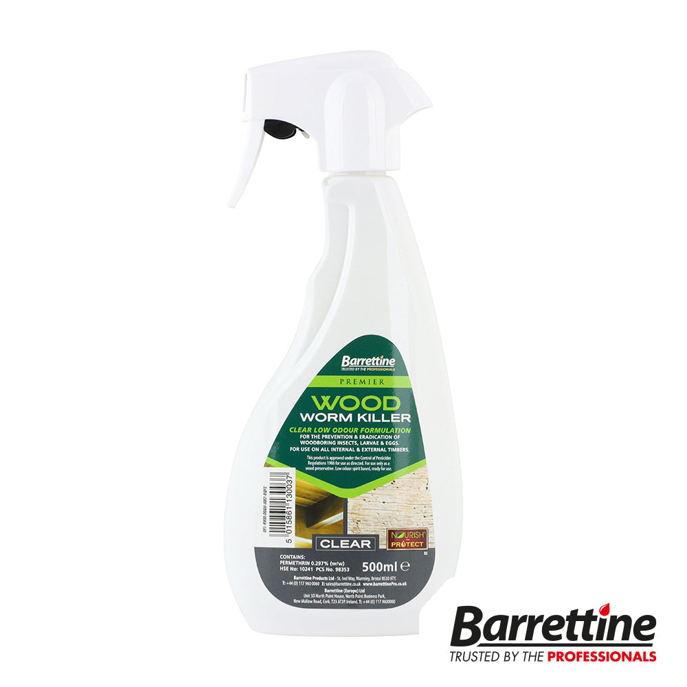 This is an image showing TIMCO Woodworm Killer - 500ml - 1 Each Bottle available from T.H Wiggans Ironmongery in Kendal, quick delivery at discounted prices.