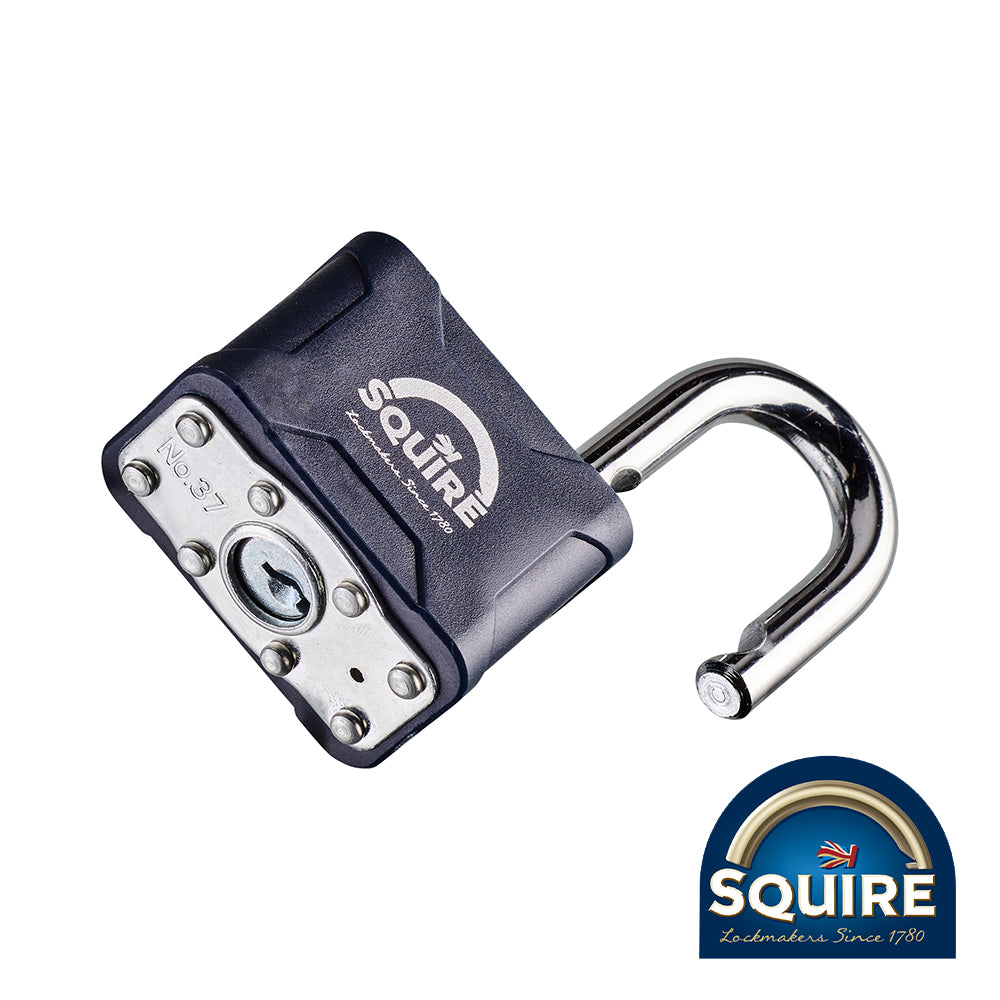 This is an image showing TIMCO Stronglock Laminated Padlock - 37 - 45mm - 1 Each Blister Pack available from T.H Wiggans Ironmongery in Kendal, quick delivery at discounted prices.