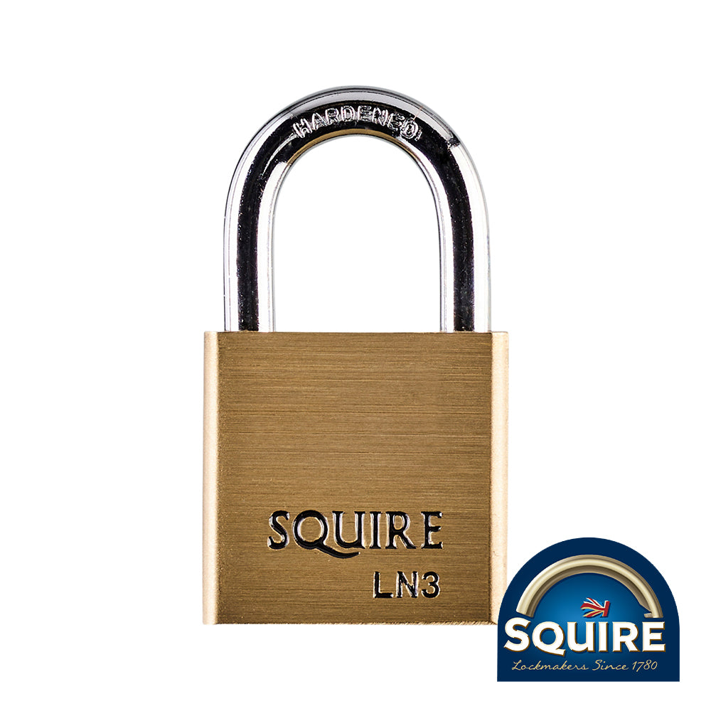 This is an image showing TIMCO Premium Brass Lion Padlock - LN3 - 30mm - 1 Each Blister Pack available from T.H Wiggans Ironmongery in Kendal, quick delivery at discounted prices.