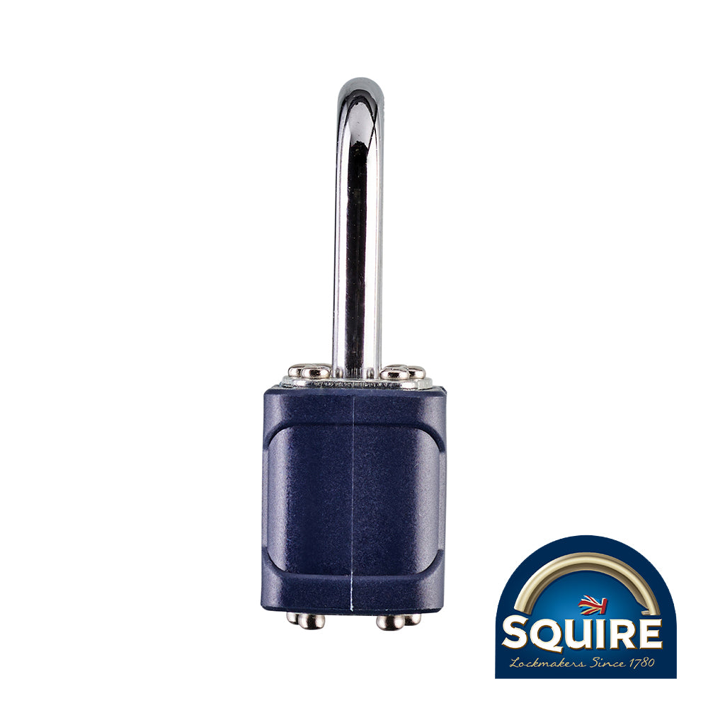 This is an image showing TIMCO Stronglock Laminated Padlock - 1.5" Long Shackle - 35/1.5 - 40mm - 1 Each Box available from T.H Wiggans Ironmongery in Kendal, quick delivery at discounted prices.